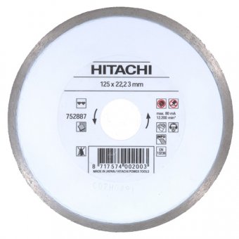 752887 - Disc diamantat de taiere continuu, 125x22.2x- mm, taiere uscata