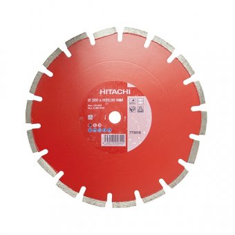 773018 - Disc diamantat de taiere segmentat, 350x20x- mm, taiere uscata Hitachi