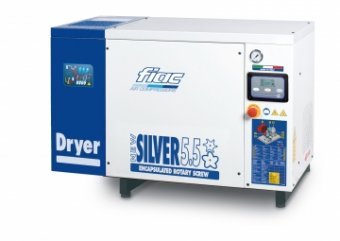 Compresor cu surub cu uscator tip NEW SILVER D 5.5