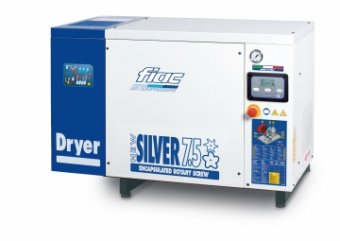 Compresor cu surub cu uscator tip NEW SILVER D 7.5
