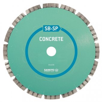 Disc diamantat de taiere segmentat, 400x25.4x3.2 mm, taiere uscata SBSP400400