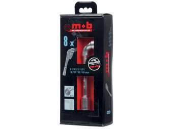 Set 10 chei pipa cu simplu hexagon, SH in DISPLAYBOX