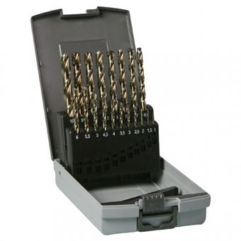 Set burghie, metal, 1-10 mm, 19 buc Hitachi