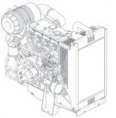 Grup electrogen Diesel 22 KVA motor Perkins ESE 22 TP 