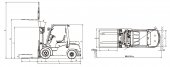 Motostivuitor GPL capacitate 3000 kg CPQD30T8