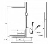 Transpalet electric ES10-10MM 1t